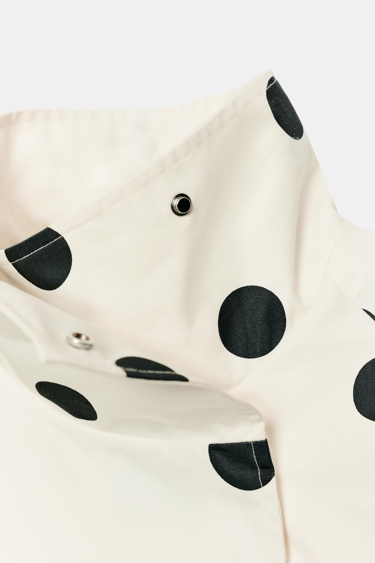 a ARIKA POLKA DOT BOMBER JACKET