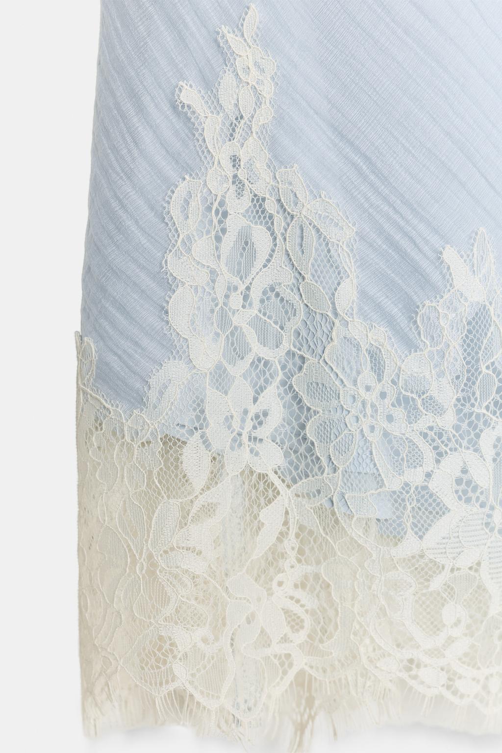 a SAINT Lace midi skirt