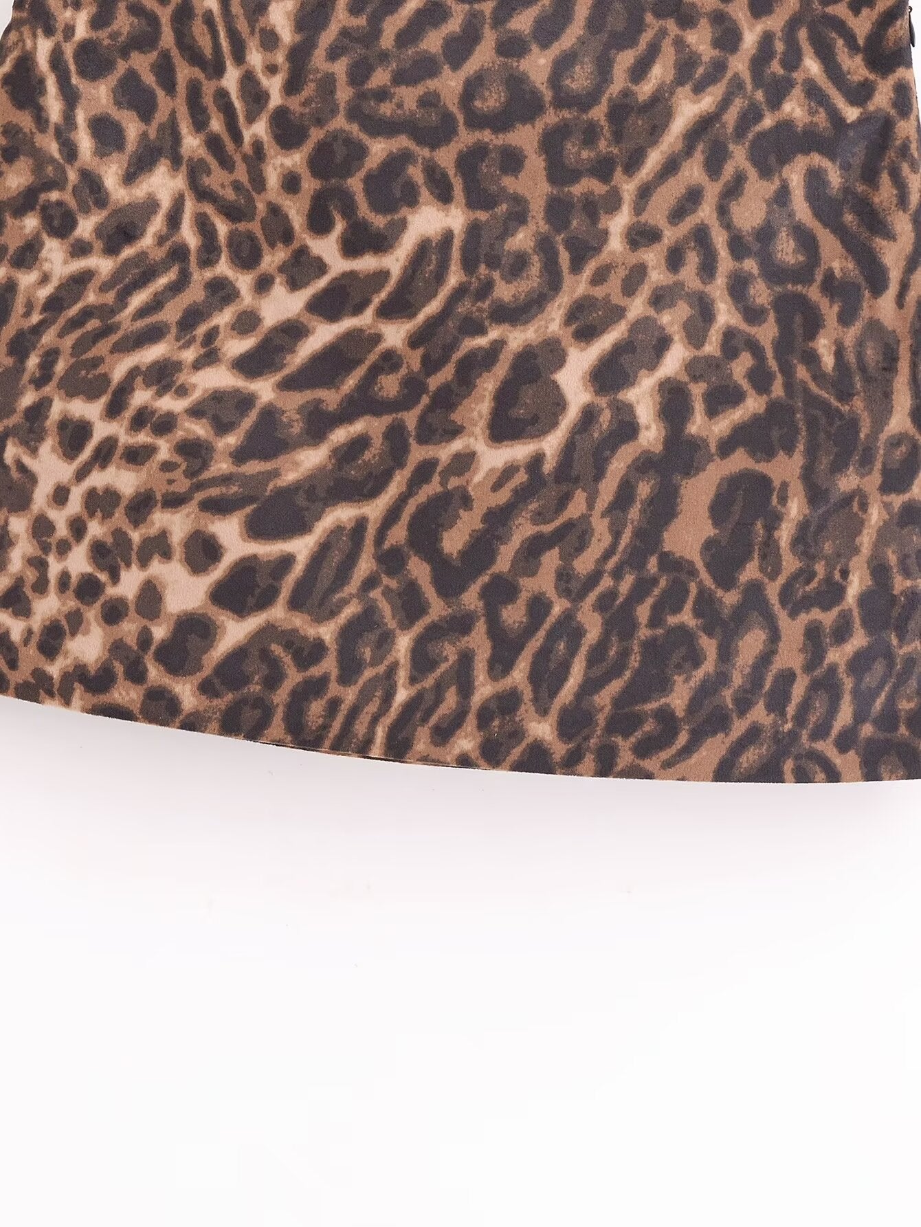 THE VELVET ANIMAL PRINT Skirt