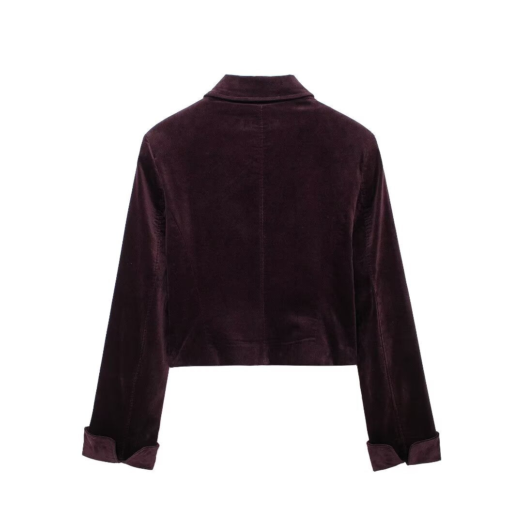 BELTED VELVET Jacket