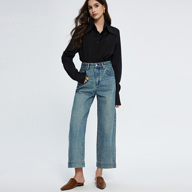 CHARMING Denim Retro Pants