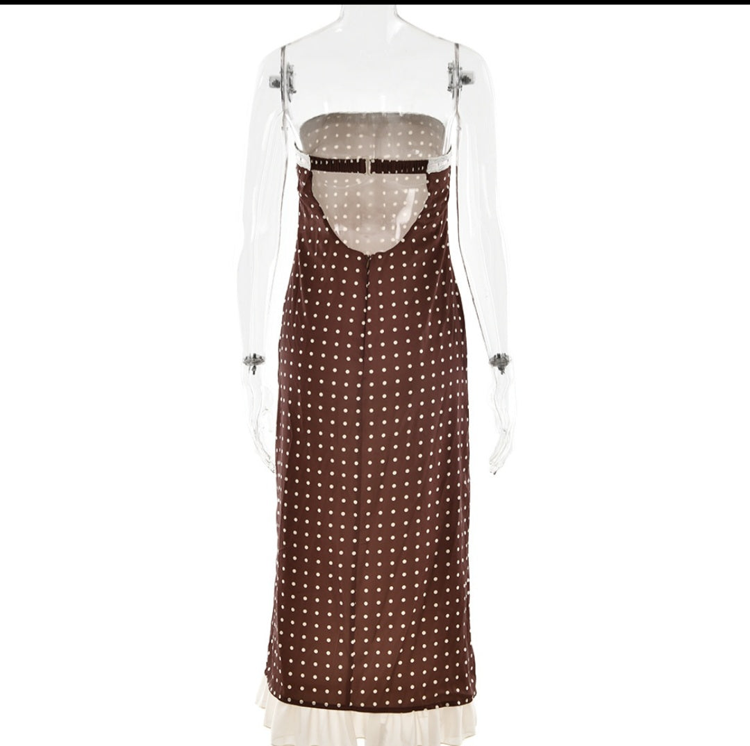 BRIGITTE Midi Dress Polka Dot