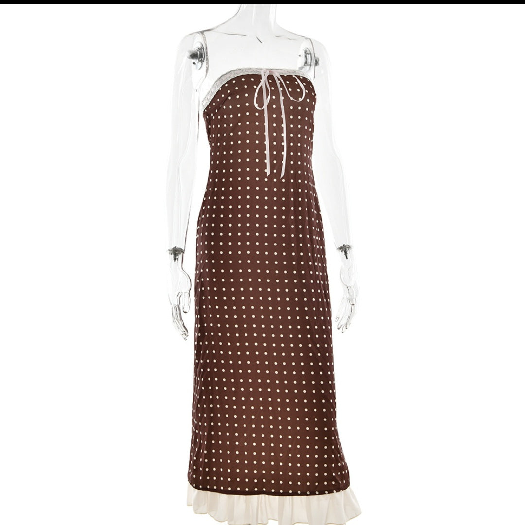BRIGITTE Midi Dress Polka Dot