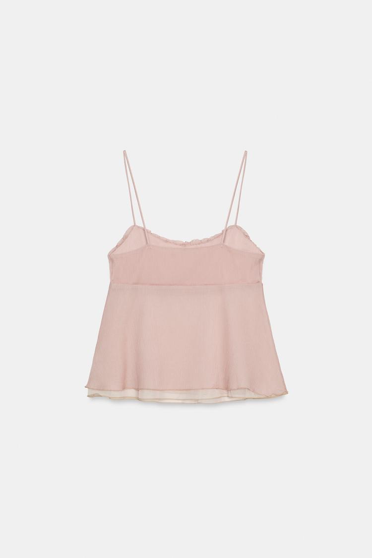 a CARMIN Ruched Camisole Top