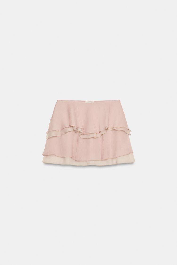 a CARMIN Ruffled mini skirt