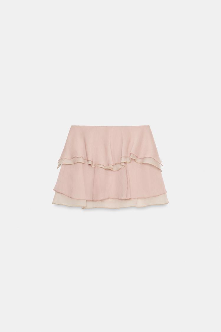 a CARMIN Ruffled mini skirt