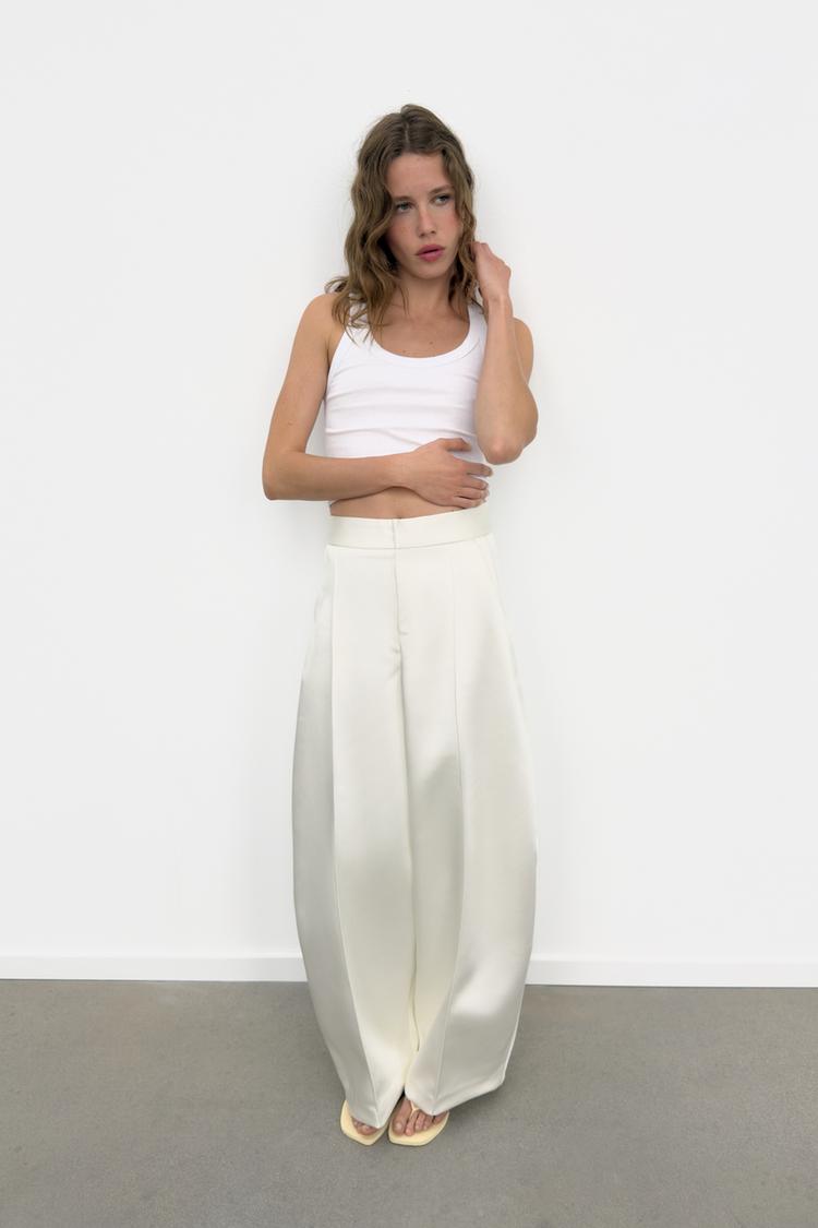 a KAYLA Satin Balloon pants