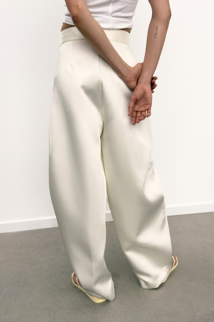 a KAYLA Satin Balloon pants