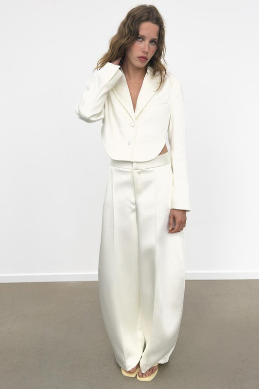 a KAYLA Satin Balloon pants