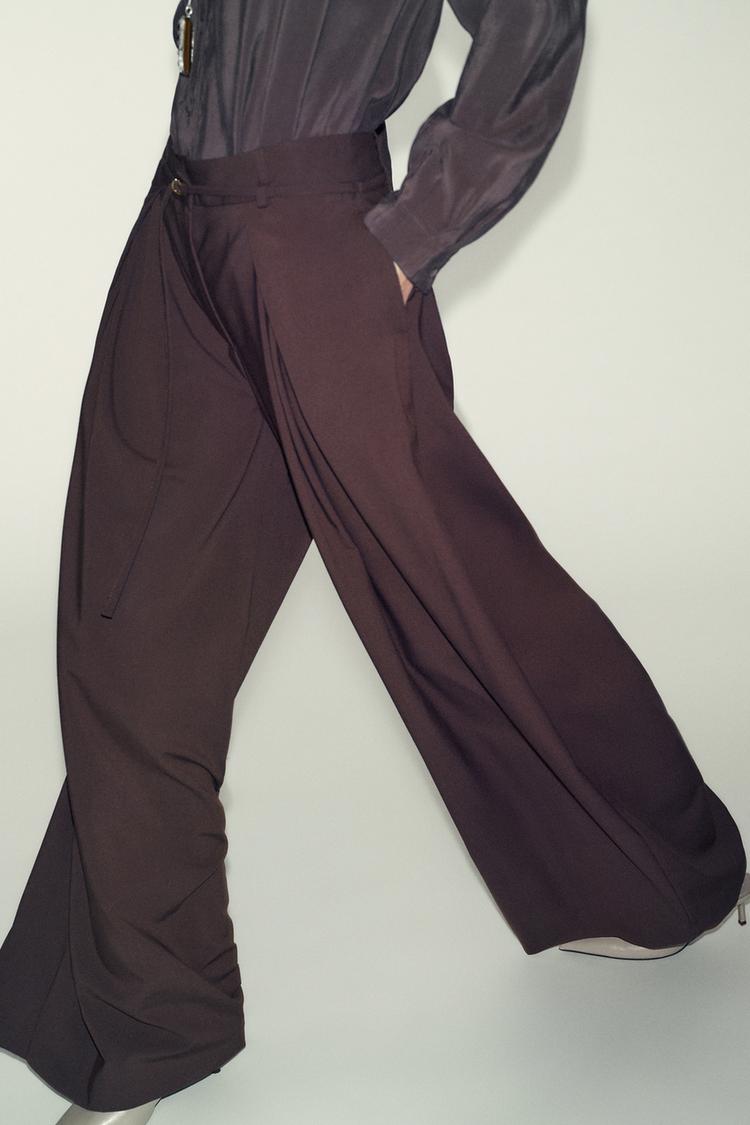 ALESYA Wide Leg Belted Pants