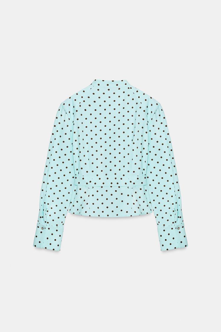 a JULIETTE POLKA DOT SHIRT JACKET