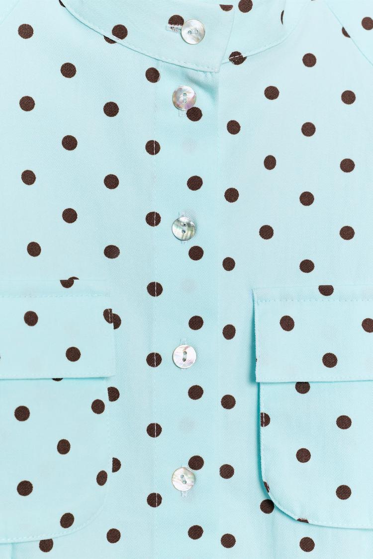 a JULIETTE POLKA DOT SHIRT JACKET