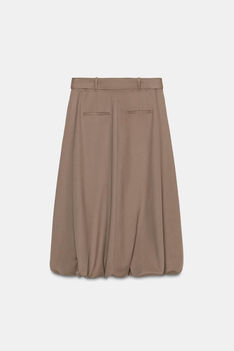 a MORGAN Balloon Skirt Midi Belted