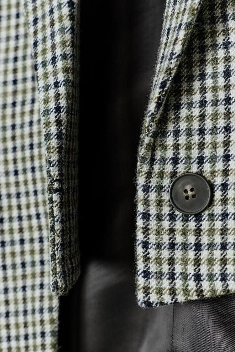 A LADY Asymetric Check Wool Blazer LIMITED EDITION