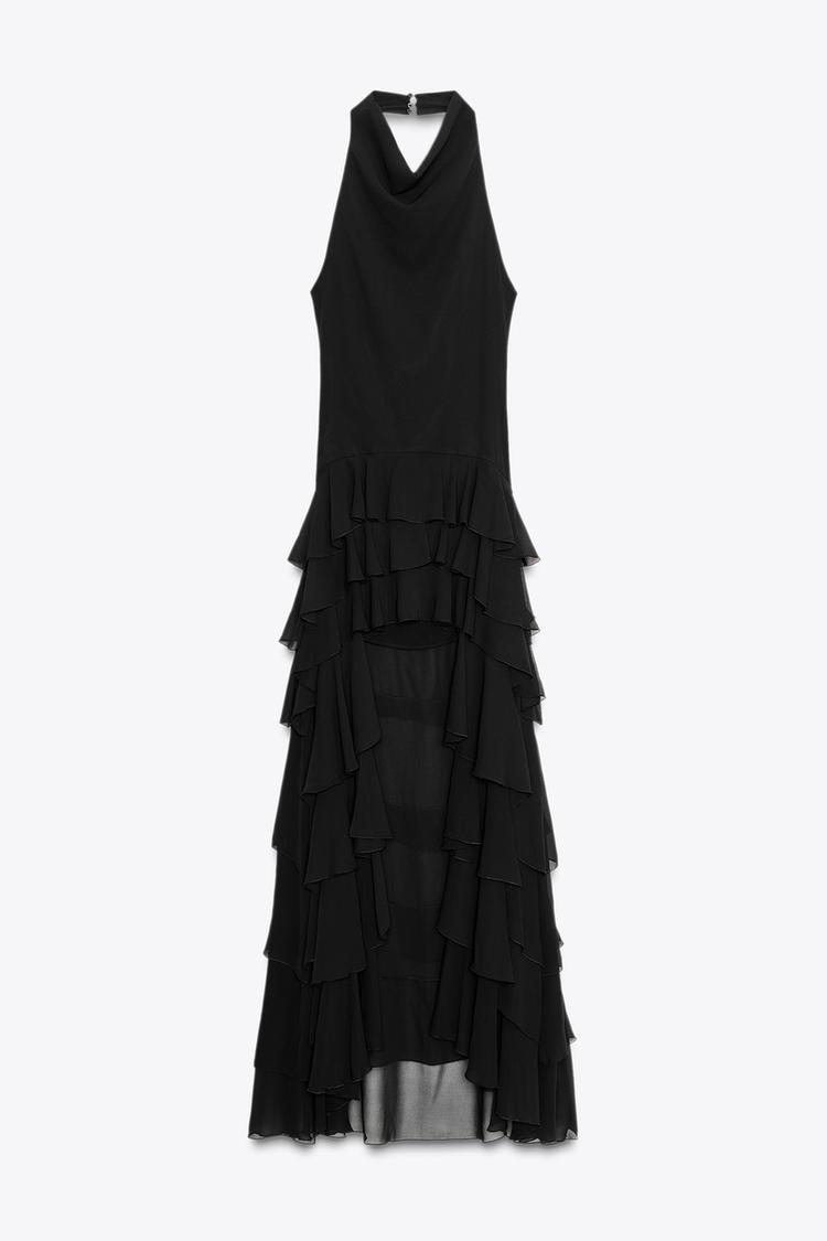 ARIA Ruffle Long Dress
