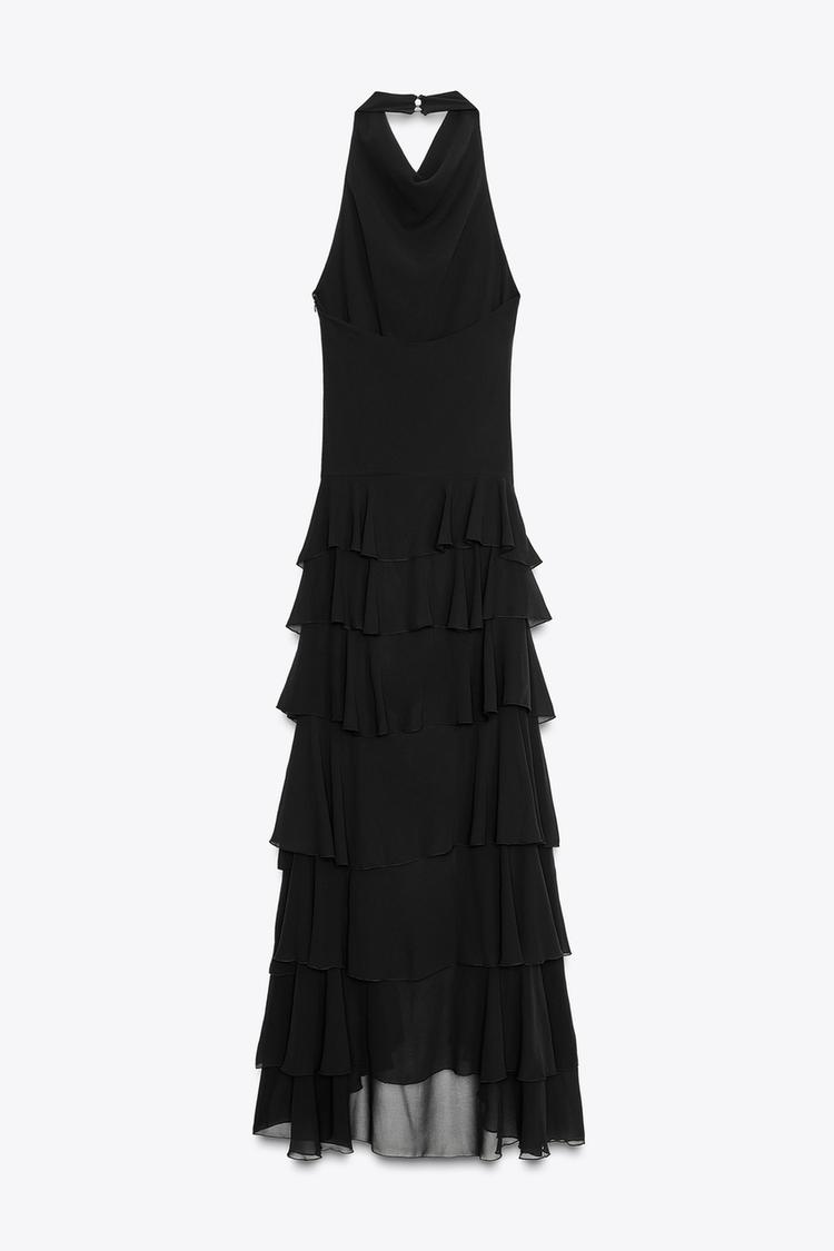 ARIA Ruffle Long Dress
