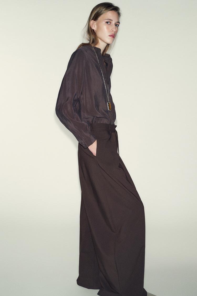 ALESYA Wide Leg Belted Pants