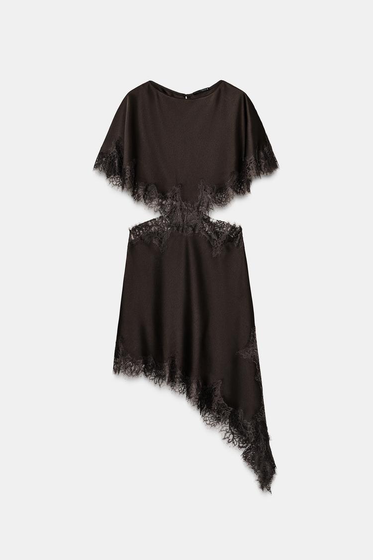 VITTORIA Satin Lace Dress
