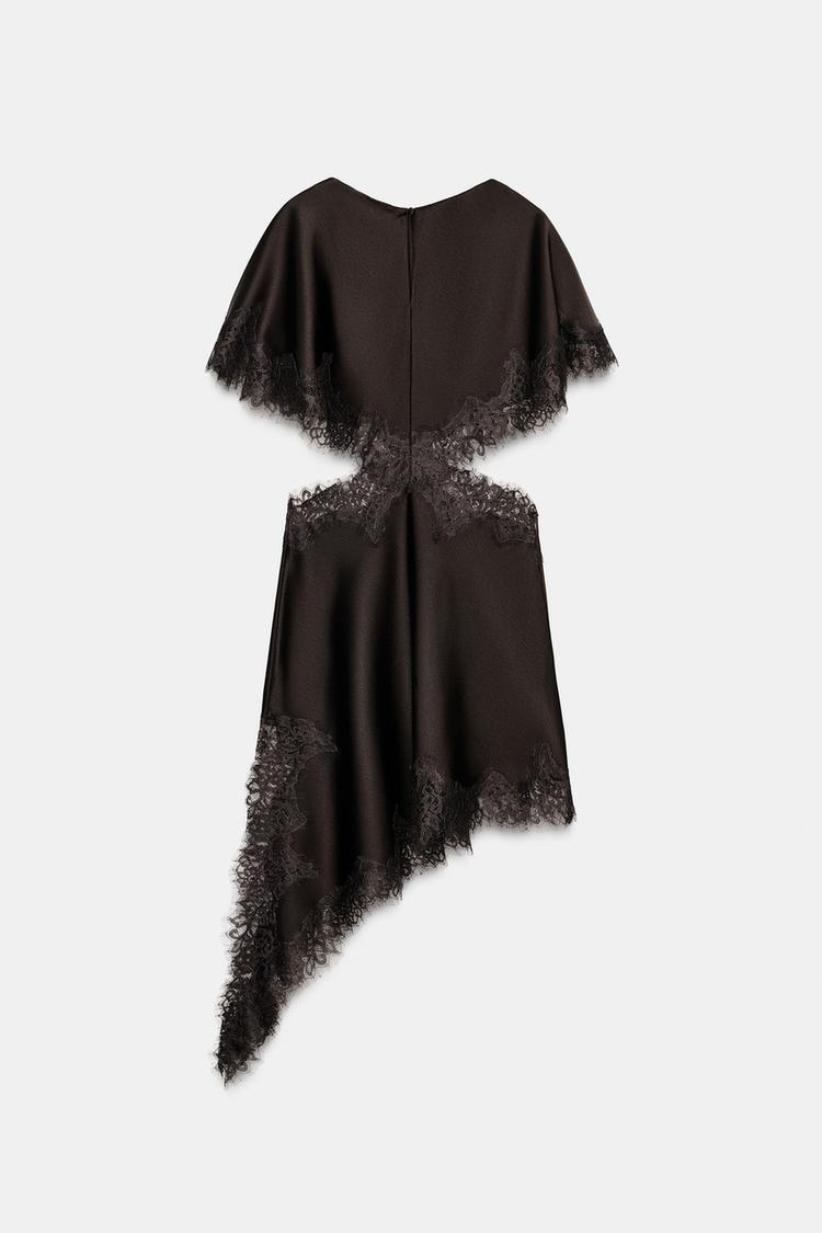 VITTORIA Satin Lace Dress