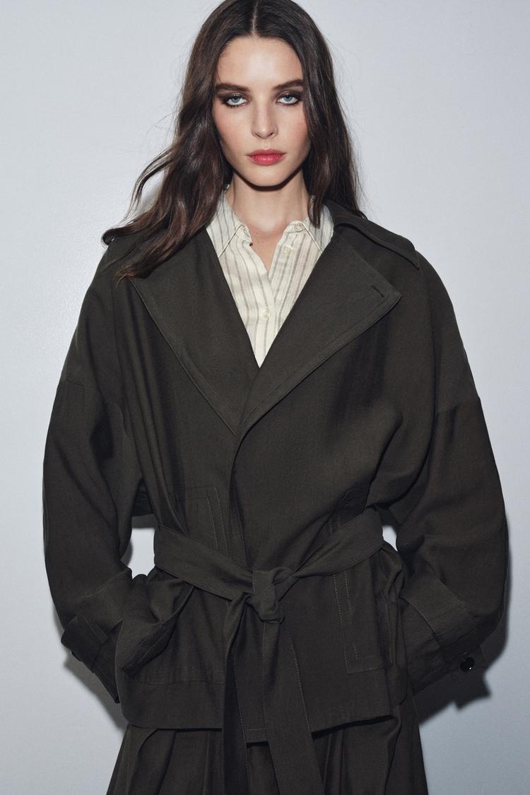 A IRINA Flowing Belted Jacket