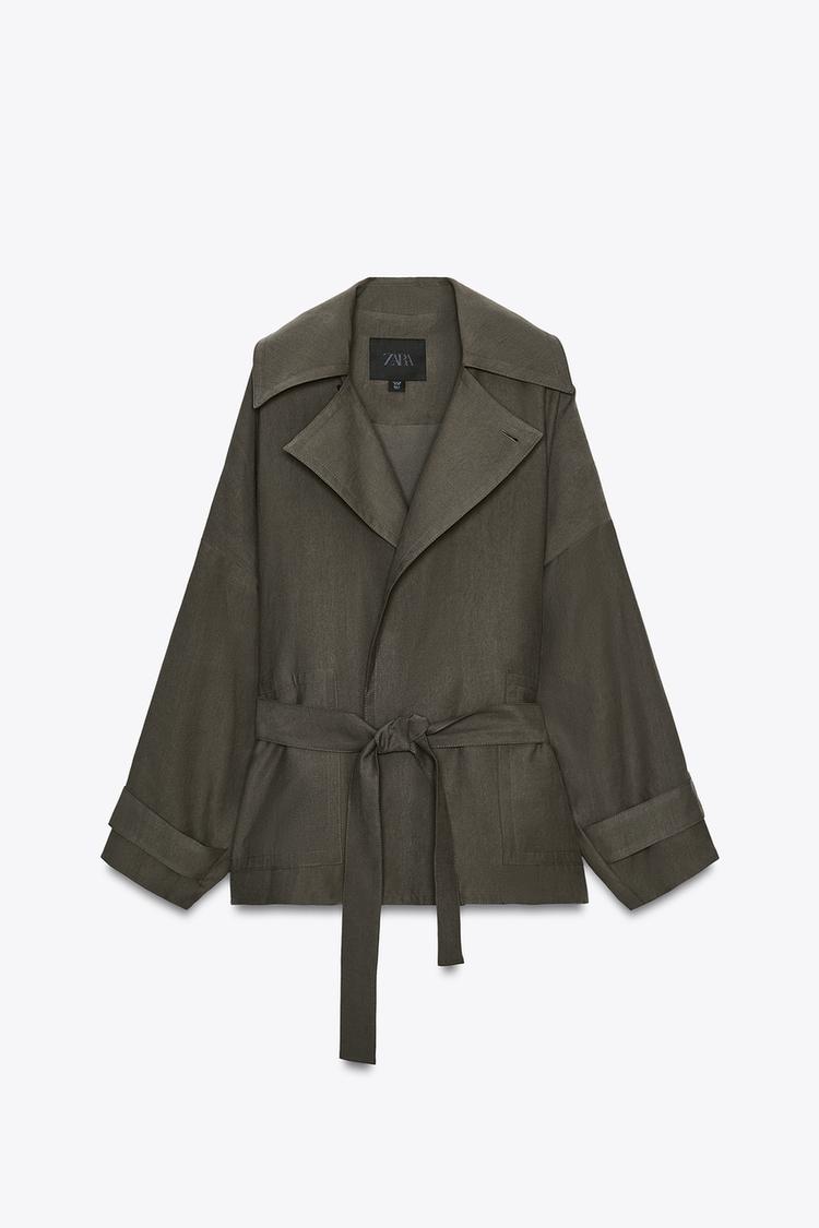 A IRINA Flowing Belted Jacket