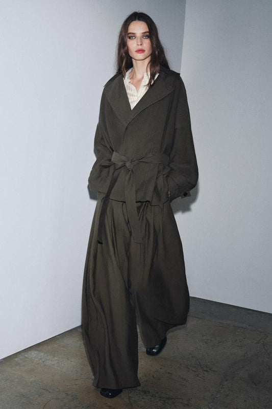 A IRINA  Front Pleat Trousers