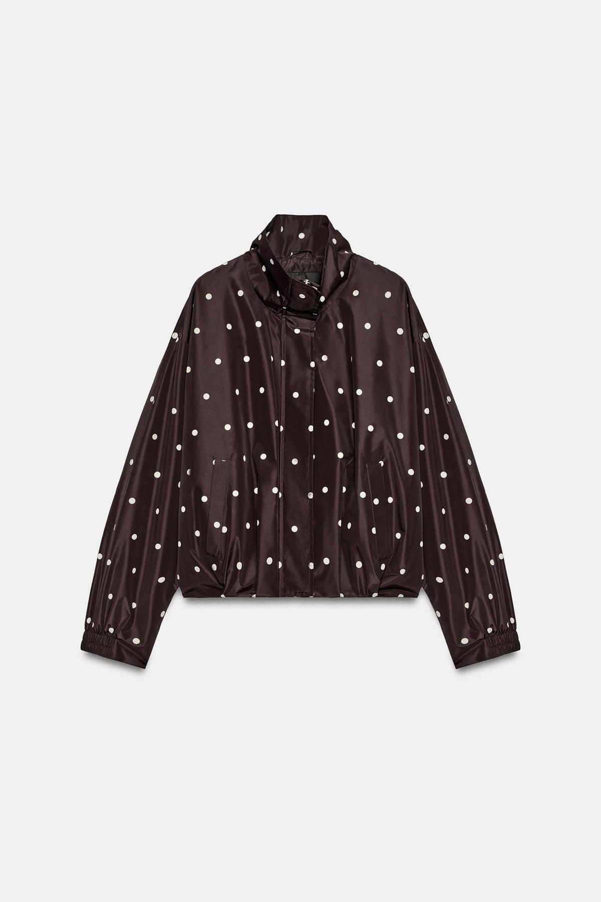 a ALANISA POLKA DOT BOMBER JACKET