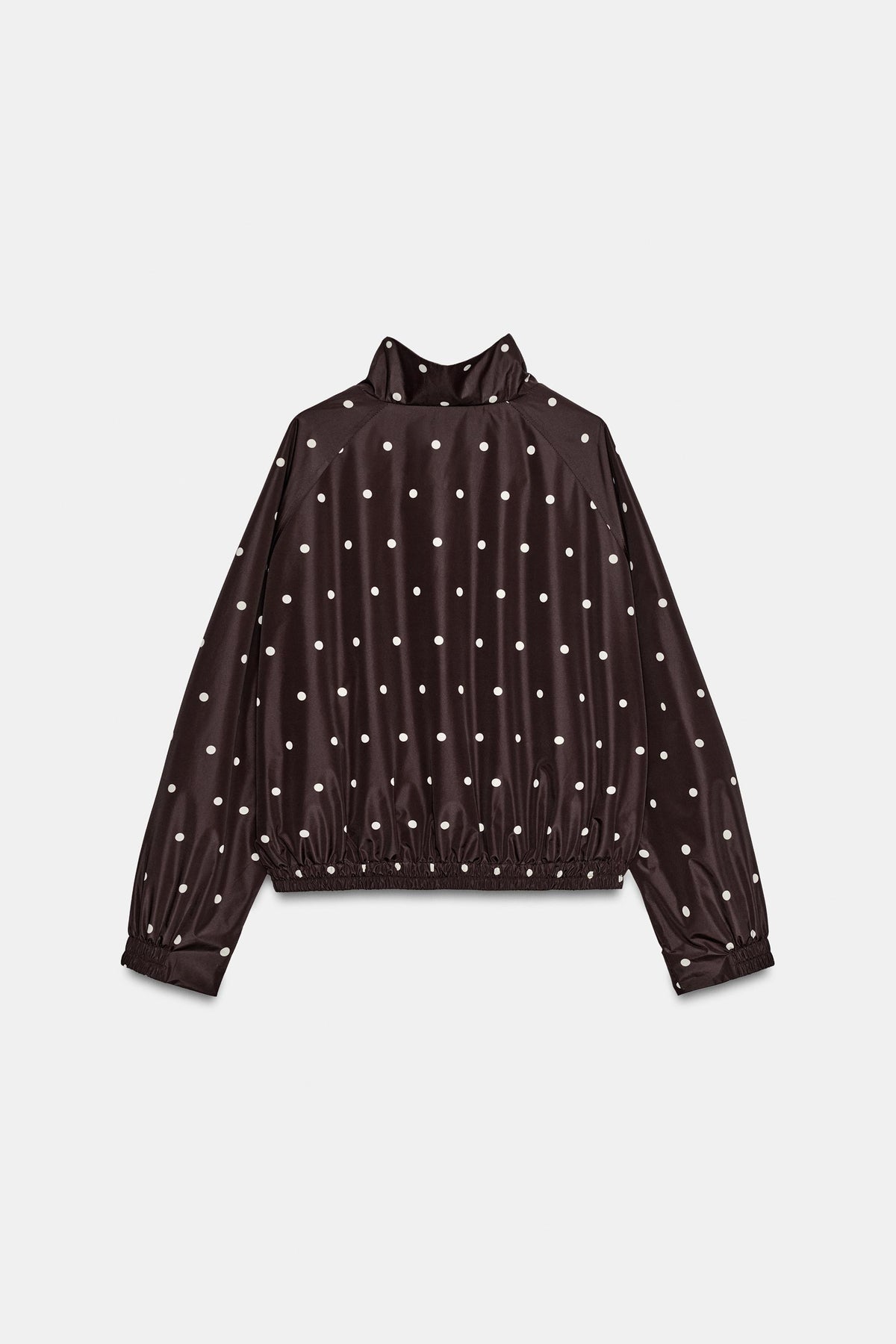a ALANISA POLKA DOT BOMBER JACKET