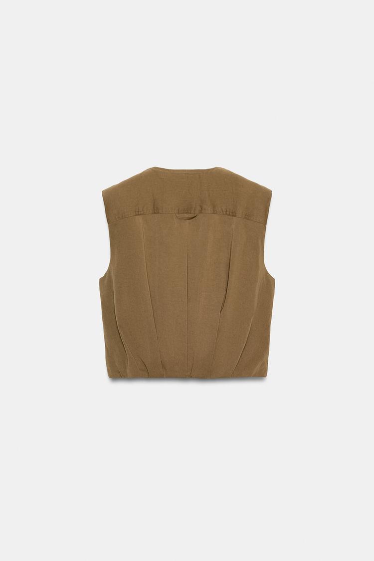 A LARA Puffer Vest with Zippers