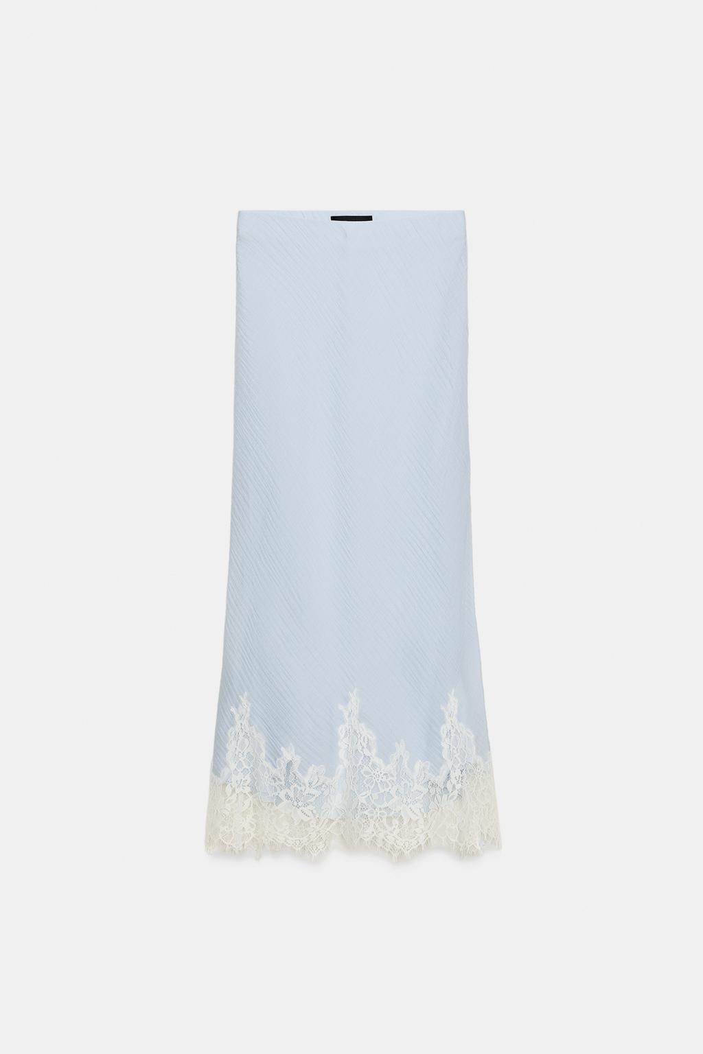 a SAINT Lace midi skirt