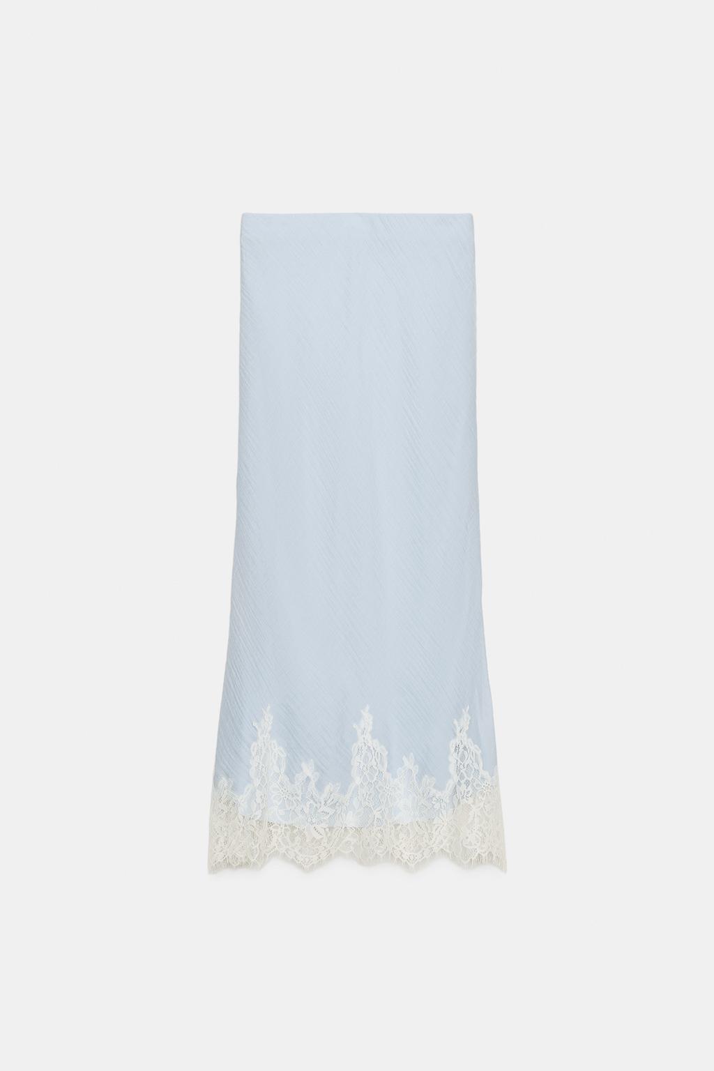 a SAINT Lace midi skirt