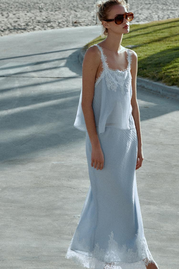 a SAINT Lace camisole top
