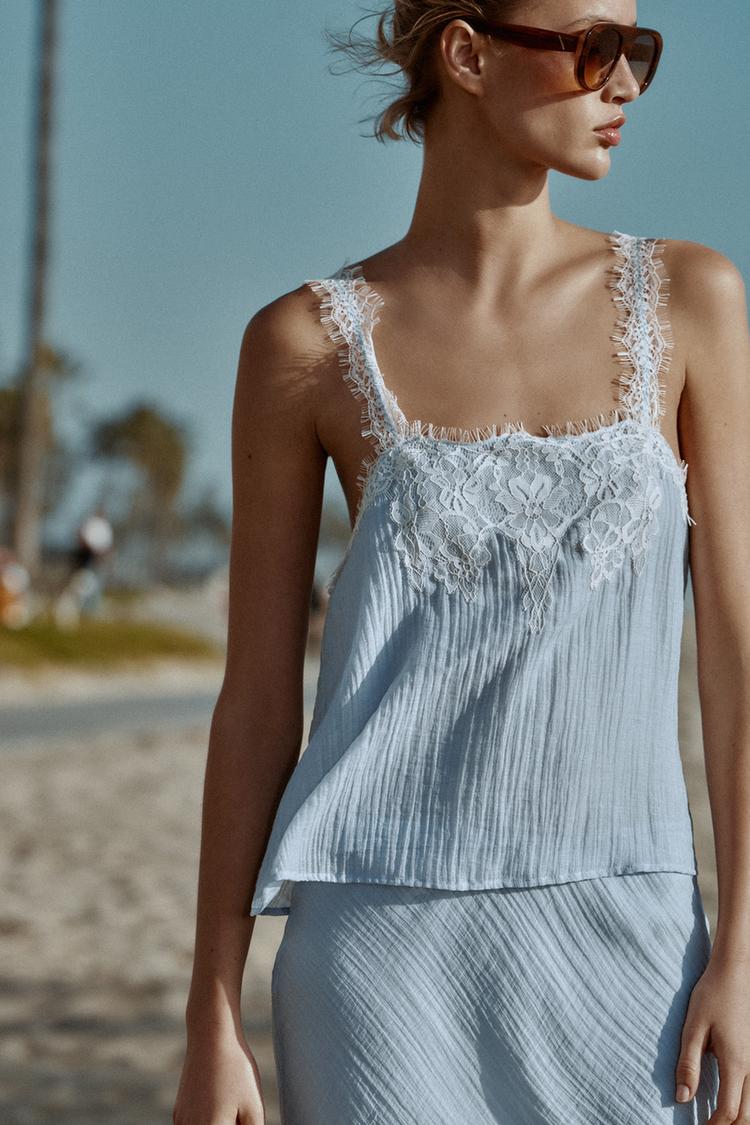 a SAINT Lace camisole top