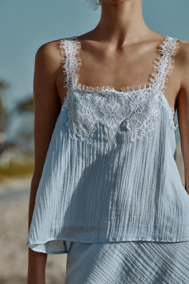a SAINT Lace camisole top
