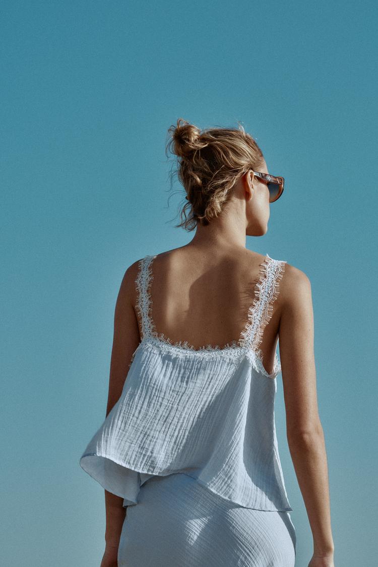 a SAINT Lace camisole top