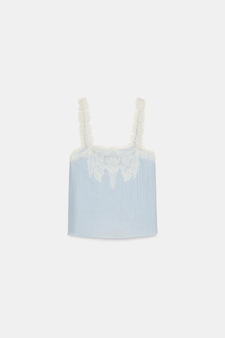 a SAINT Lace camisole top
