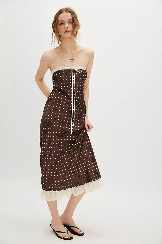 BRIGITTE Midi Dress Polka Dot