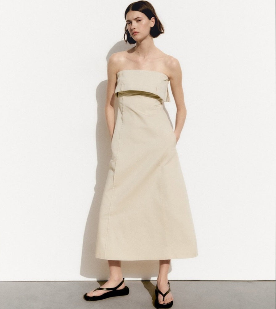 A DANIELLE Gabardina Midi Dress