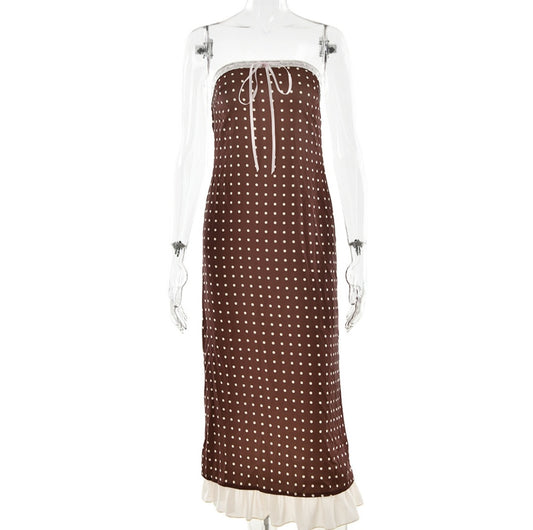 BRIGITTE Midi Dress Polka Dot