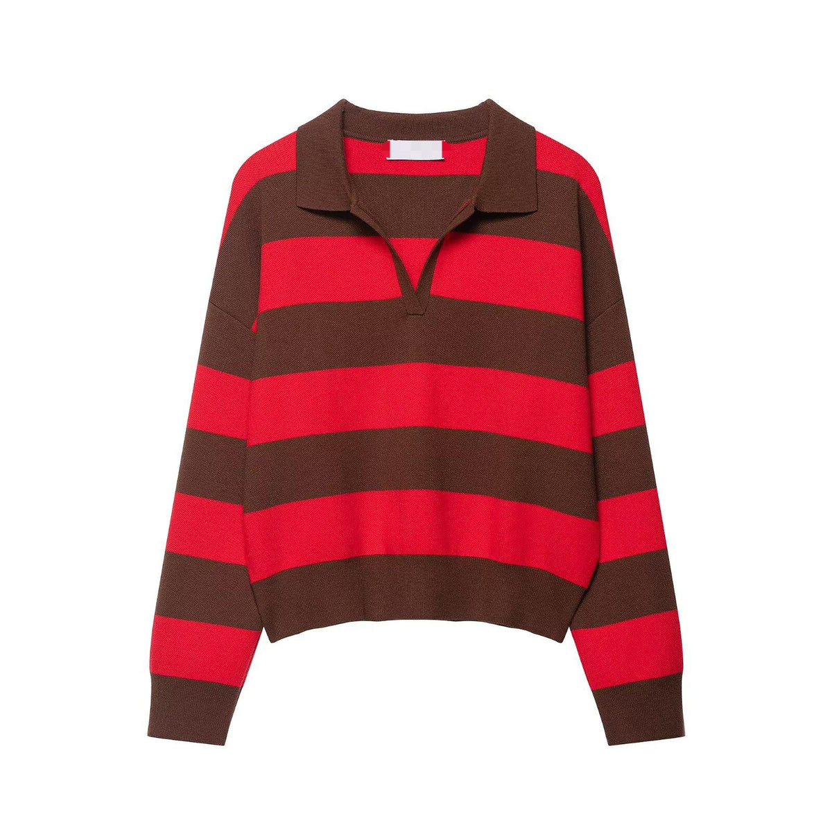 a ALLE Striped Knit Polo
