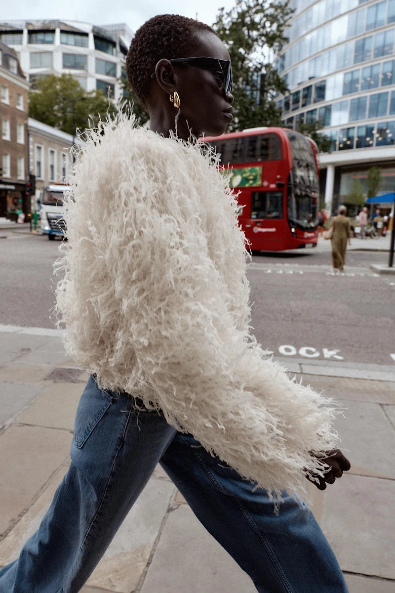 MONACO Metallic Fringe Jacket