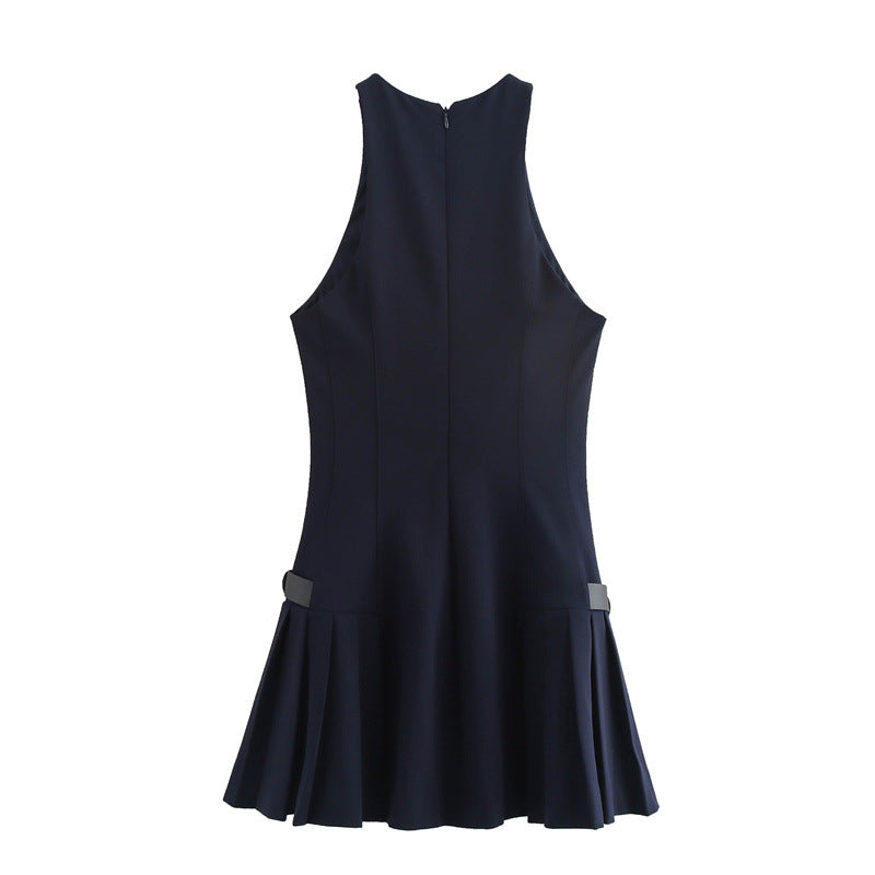 CINDY NAVY BLUE  DRESS
