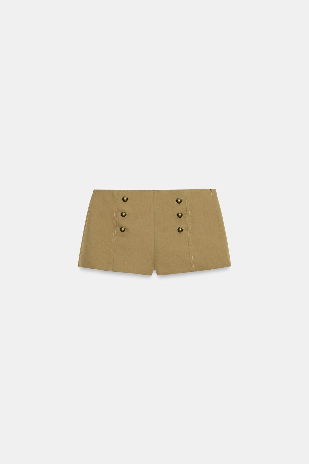 a AMELIE TWILL MINI SHORTS WITH BUTTONS