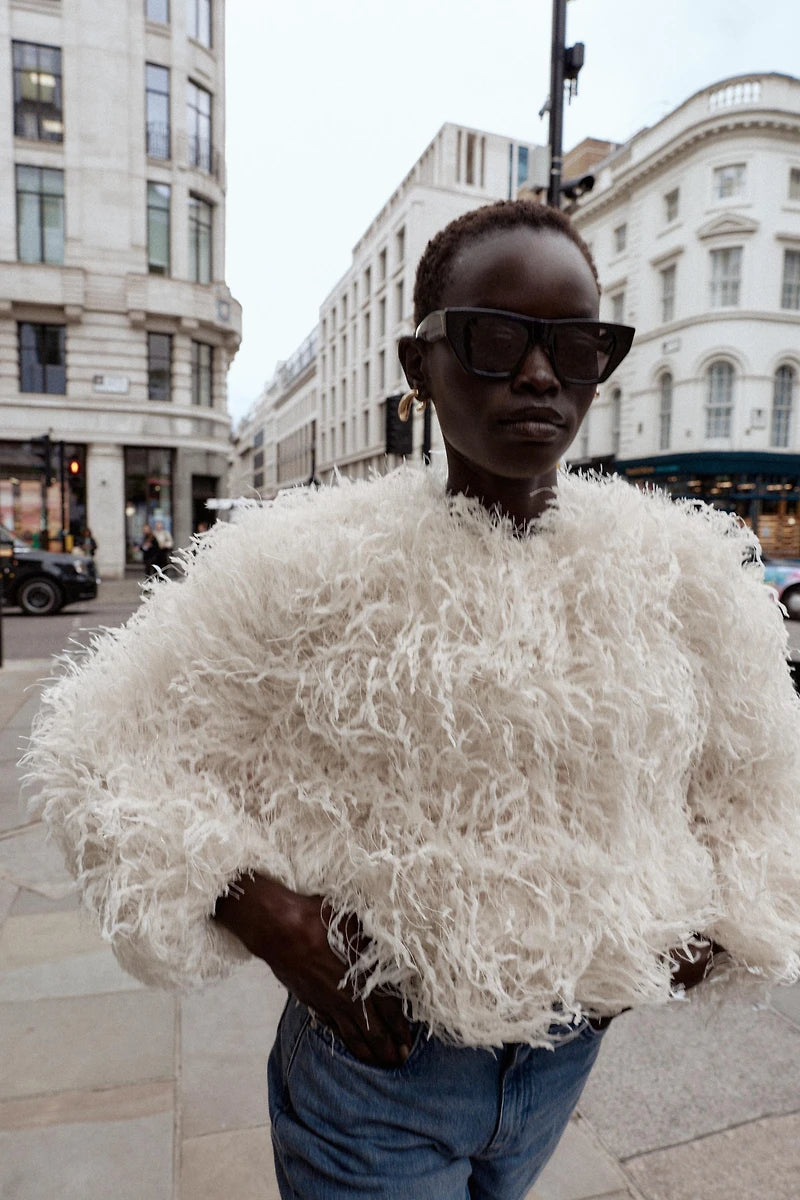 MONACO Metallic Fringe Jacket