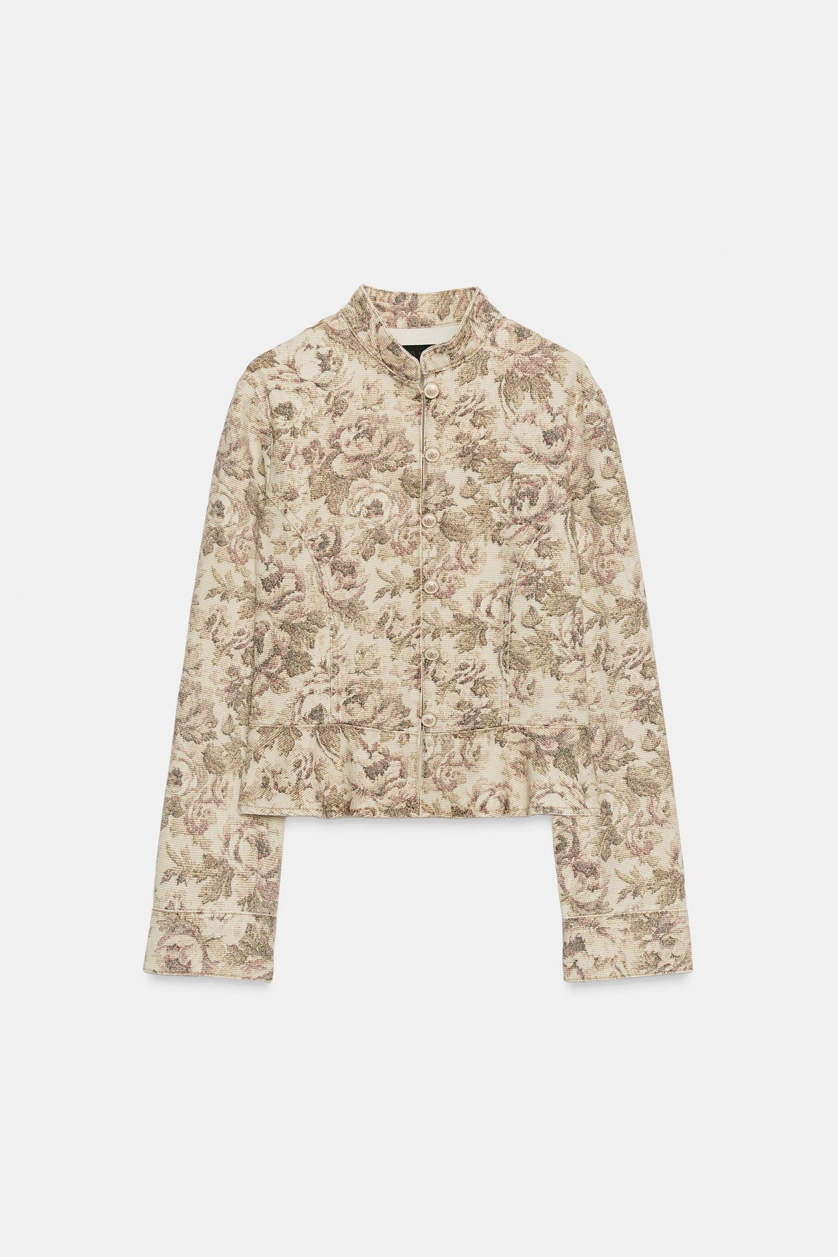 a VANIA FLORAL PRINT DENIM JACKET