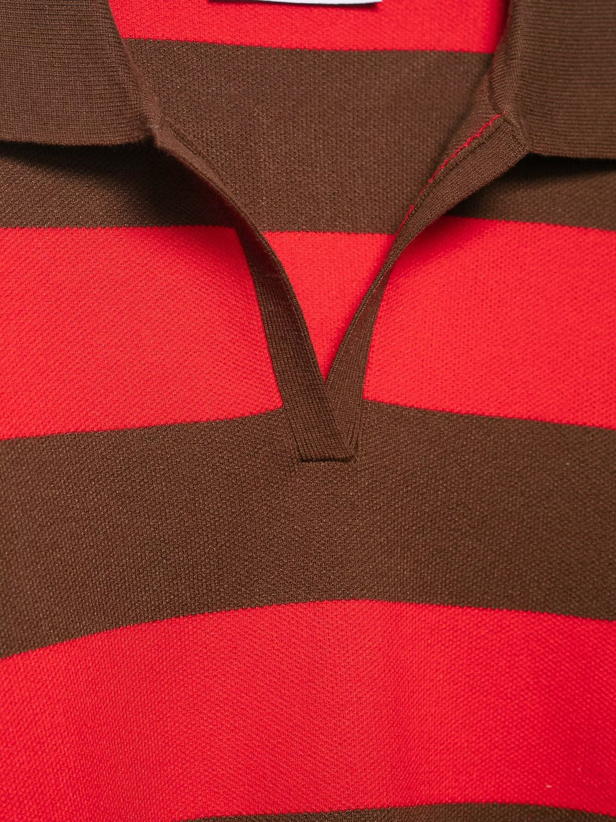 a ALLE Striped Knit Polo