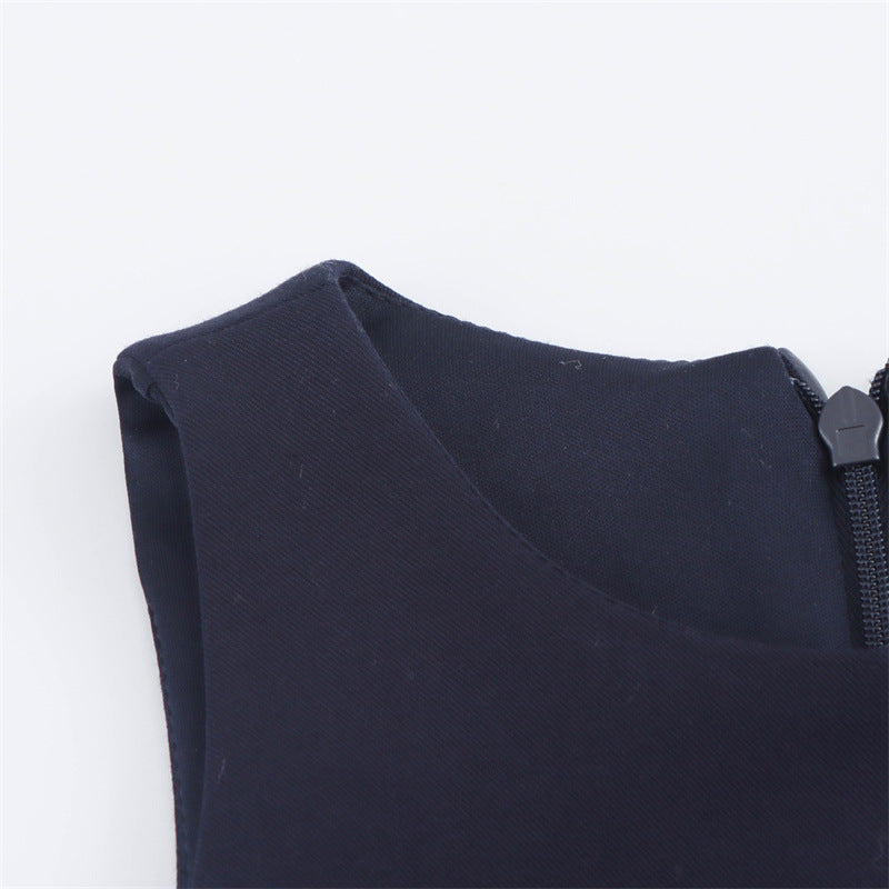 CINDY NAVY BLUE  DRESS
